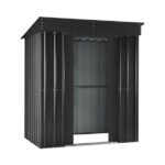 KOVINSKA VRTNA HIKA GLOBEL SKILLION 64 ANTRACIT 172 X G113 X V199 CM